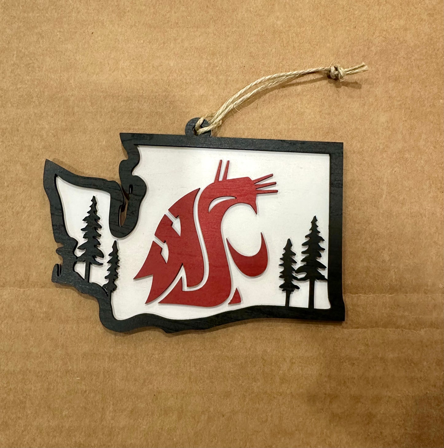 WSU Cougar ornament