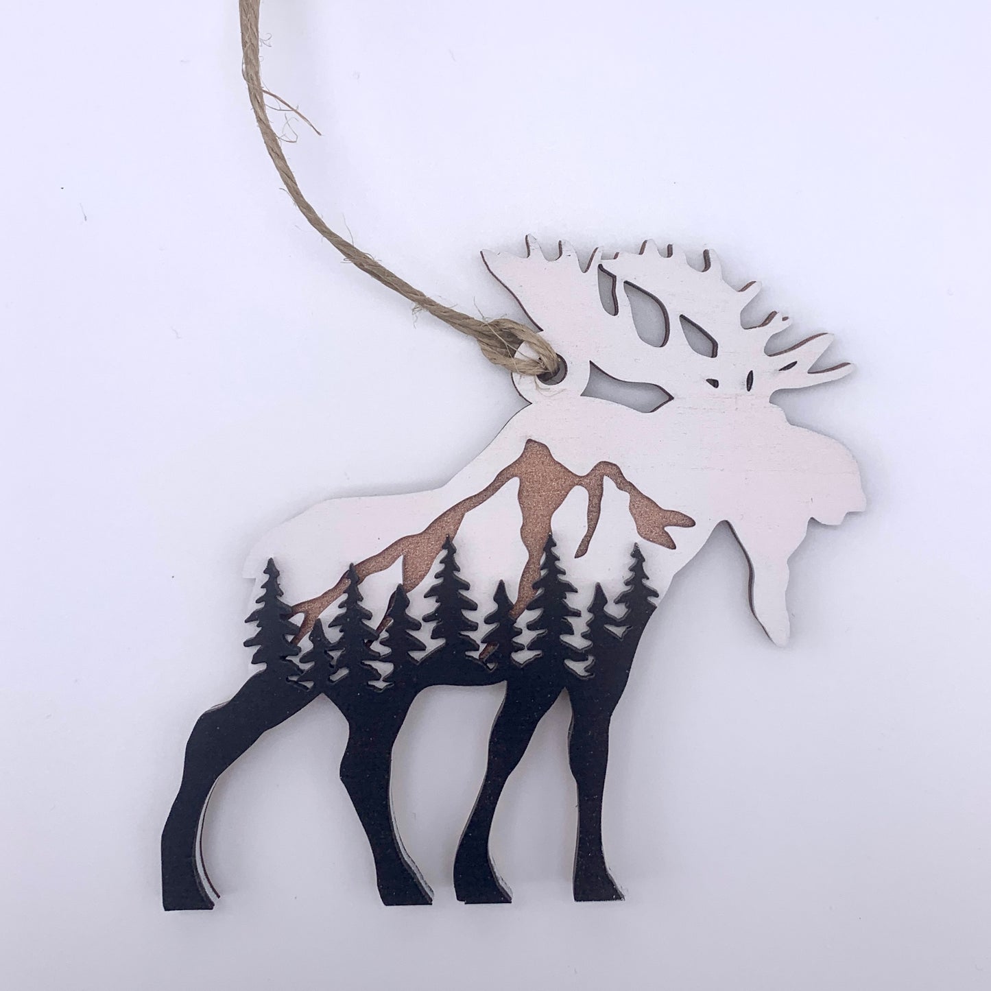 Layered Moose Ornament