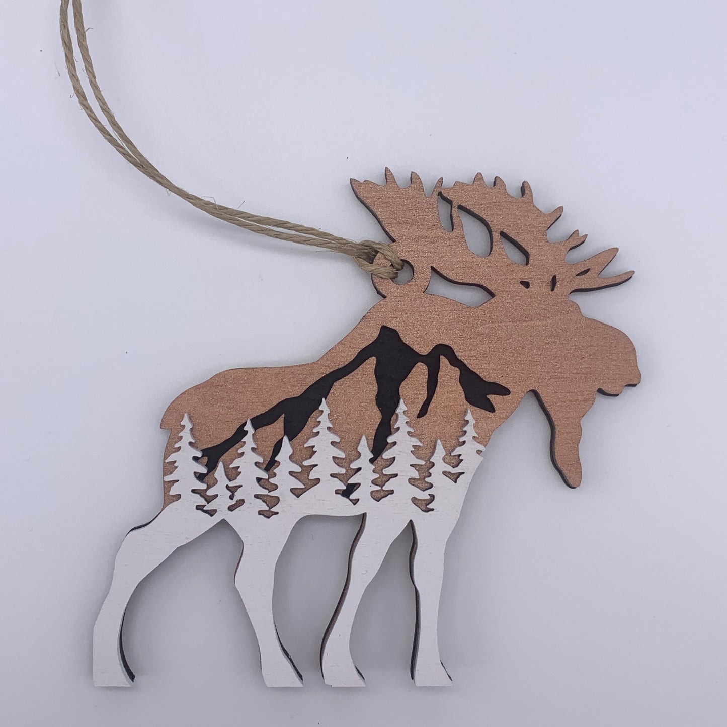 Layered Moose Ornament