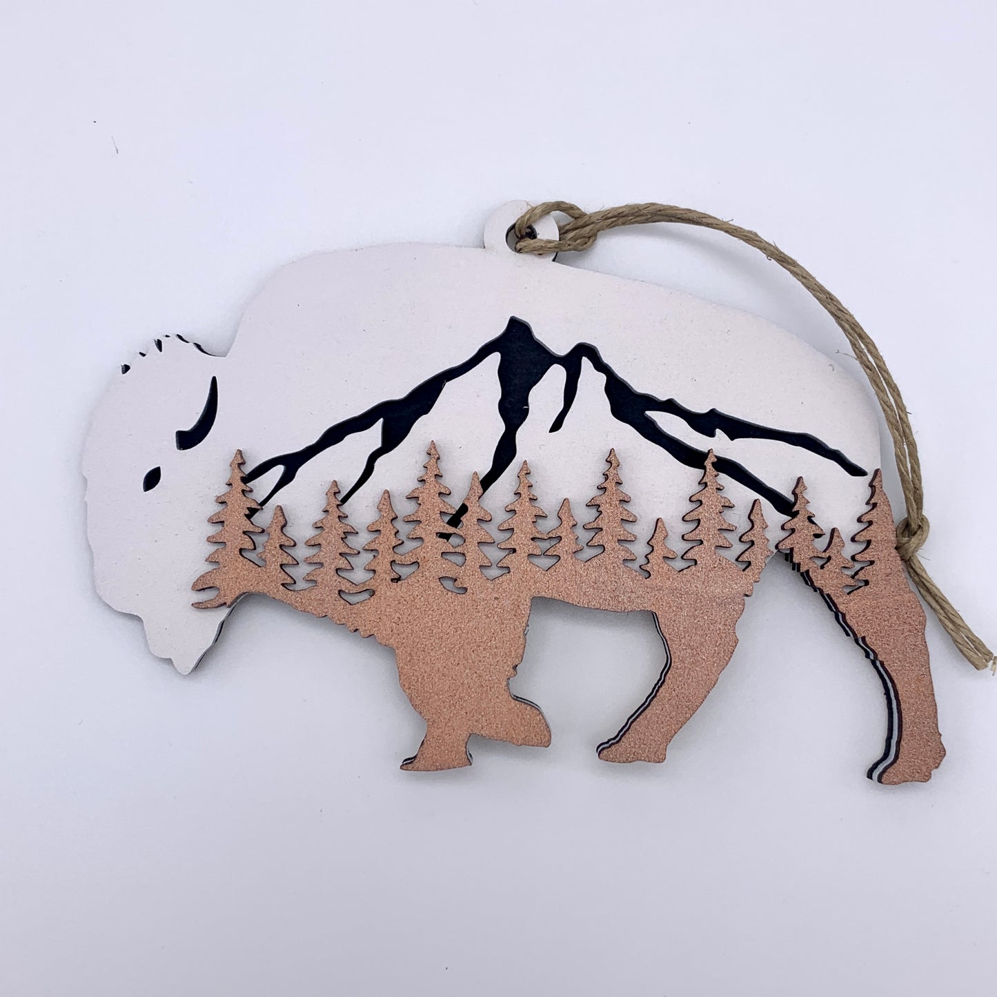 Layered Bison Ornament