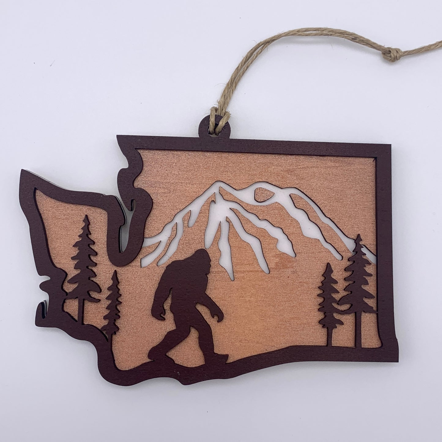 Layered Sasquatch Ornament