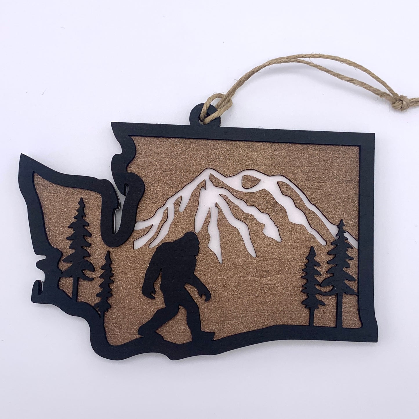 Layered Sasquatch Ornament