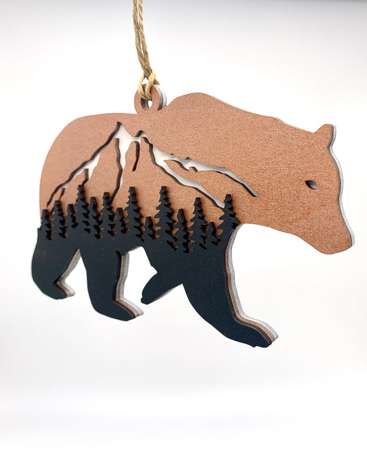Layered Bear Ornament