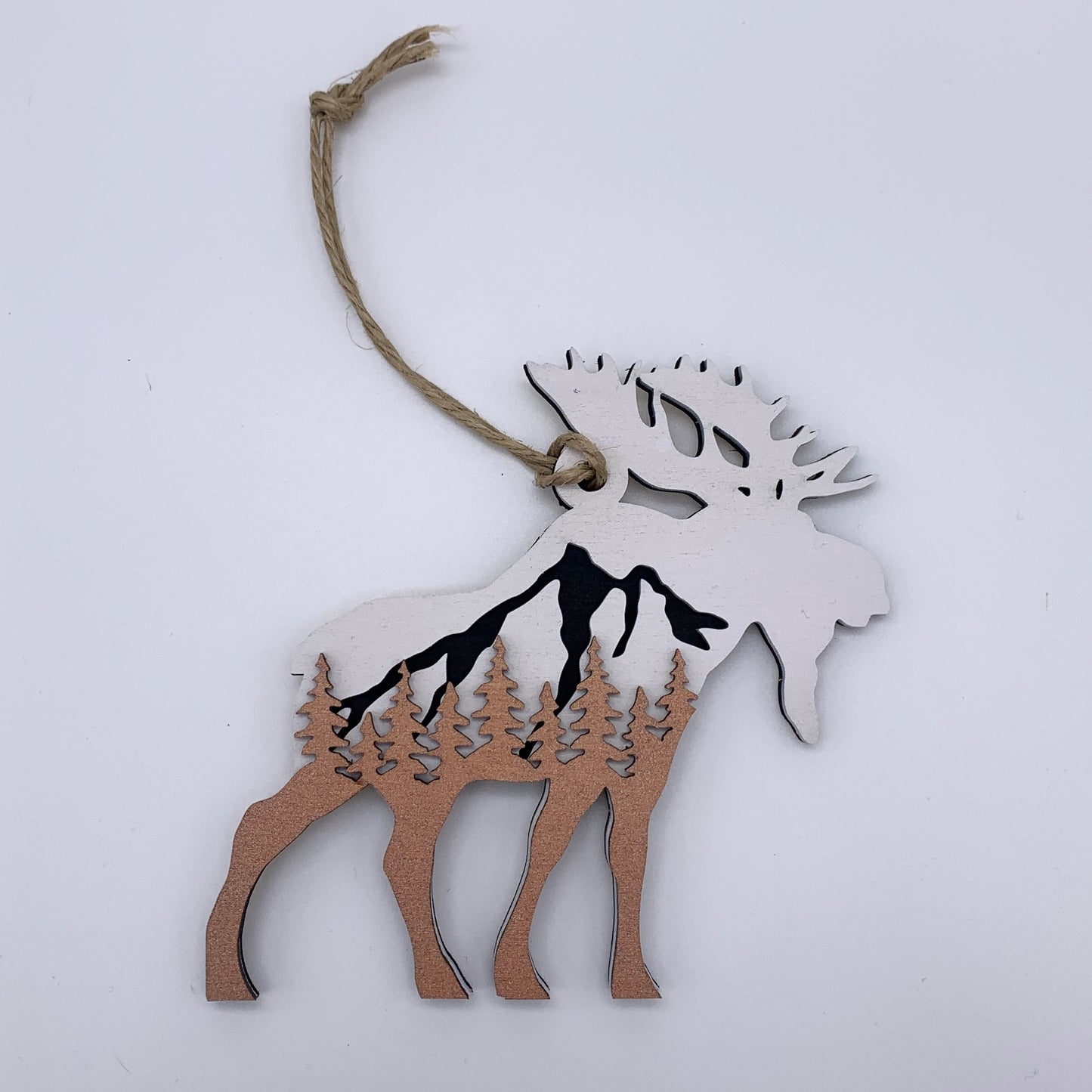 Layered Moose Ornament