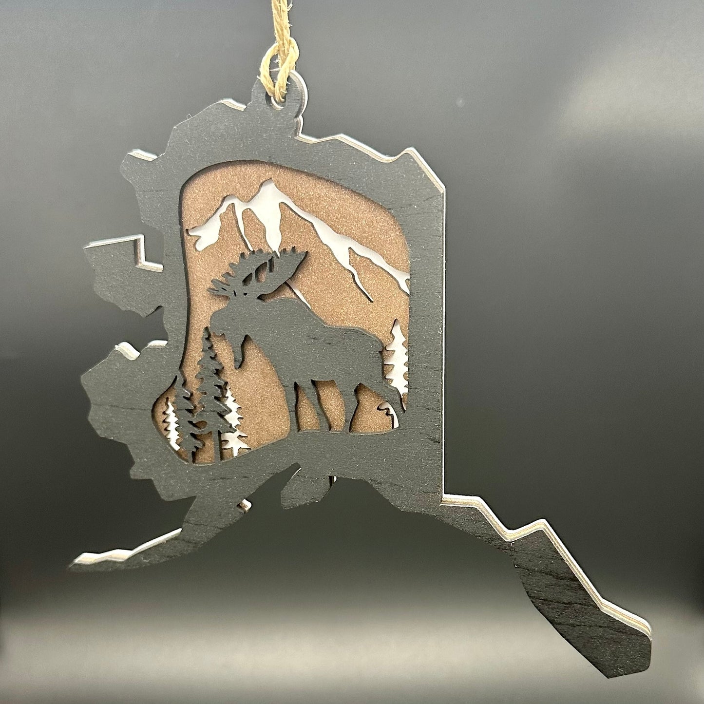 Layered Alaska Ornament